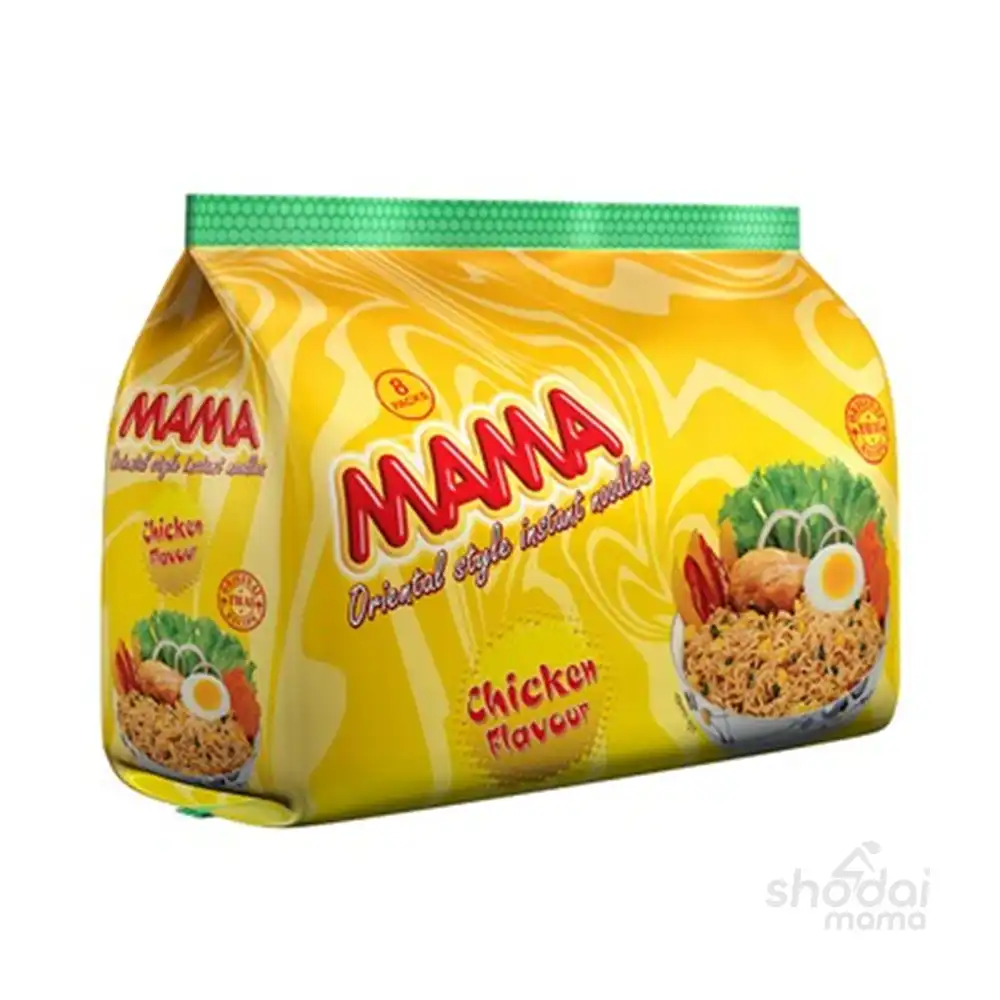 Mama Chicken Flavour Instant Noodles 496gm (8 pack)